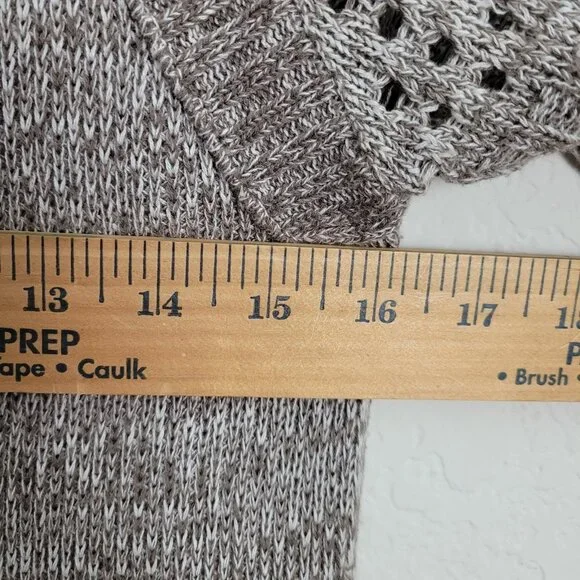 Prana Archer Sweater Dress Brown Women's Size Med Snap Button Turtle Neck - Picture 9 of 9